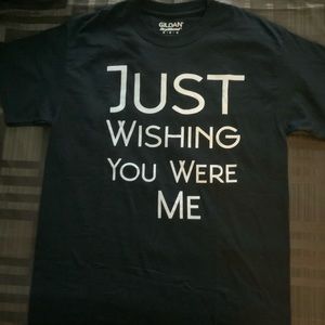 Black Shirt with letters (Never worn )